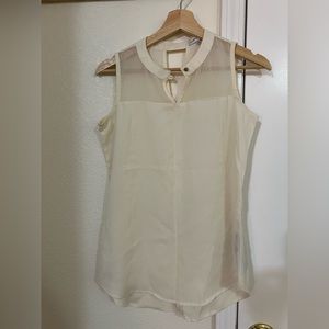 Off white sleeveless top